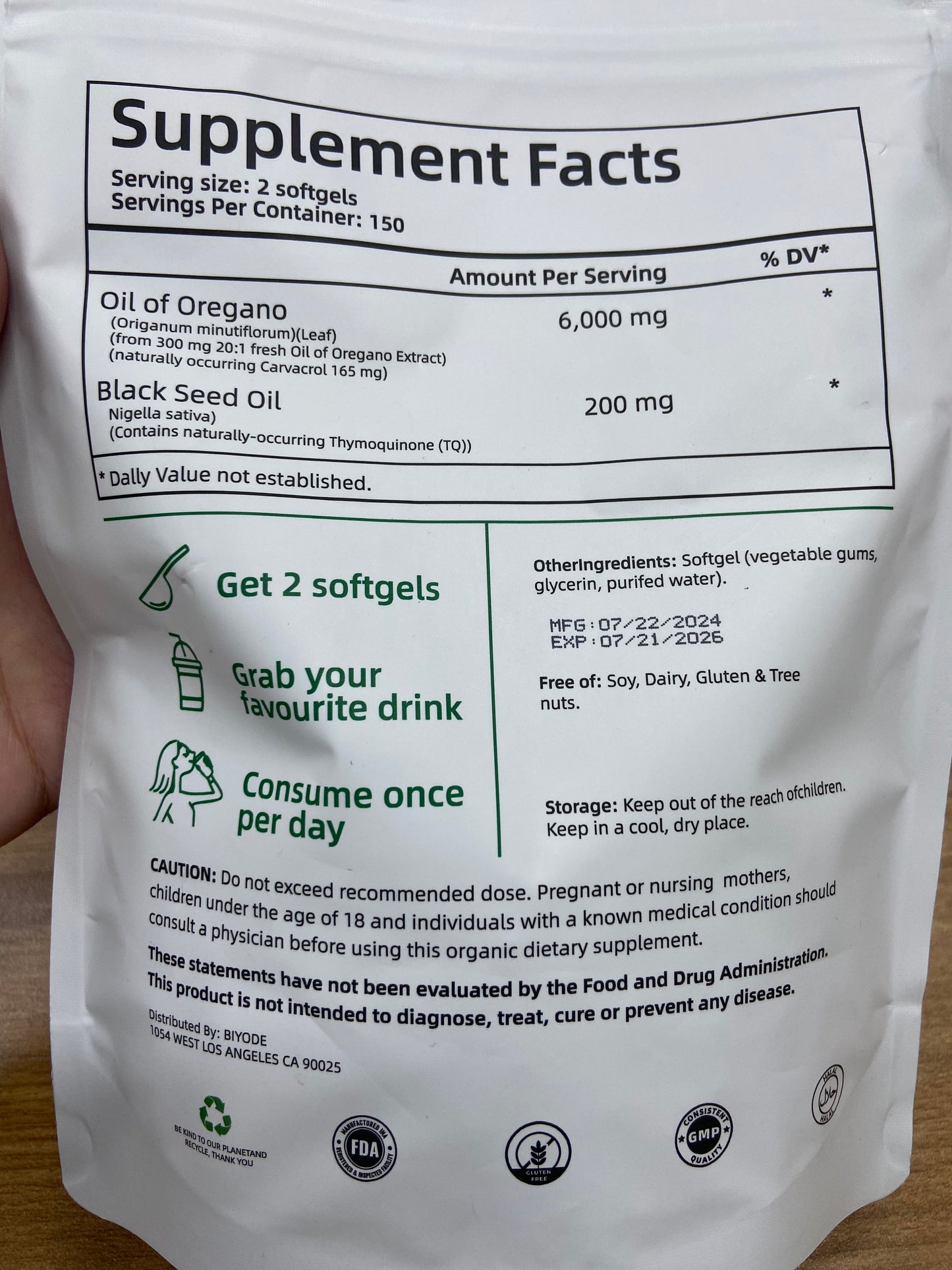 Oil of oregano